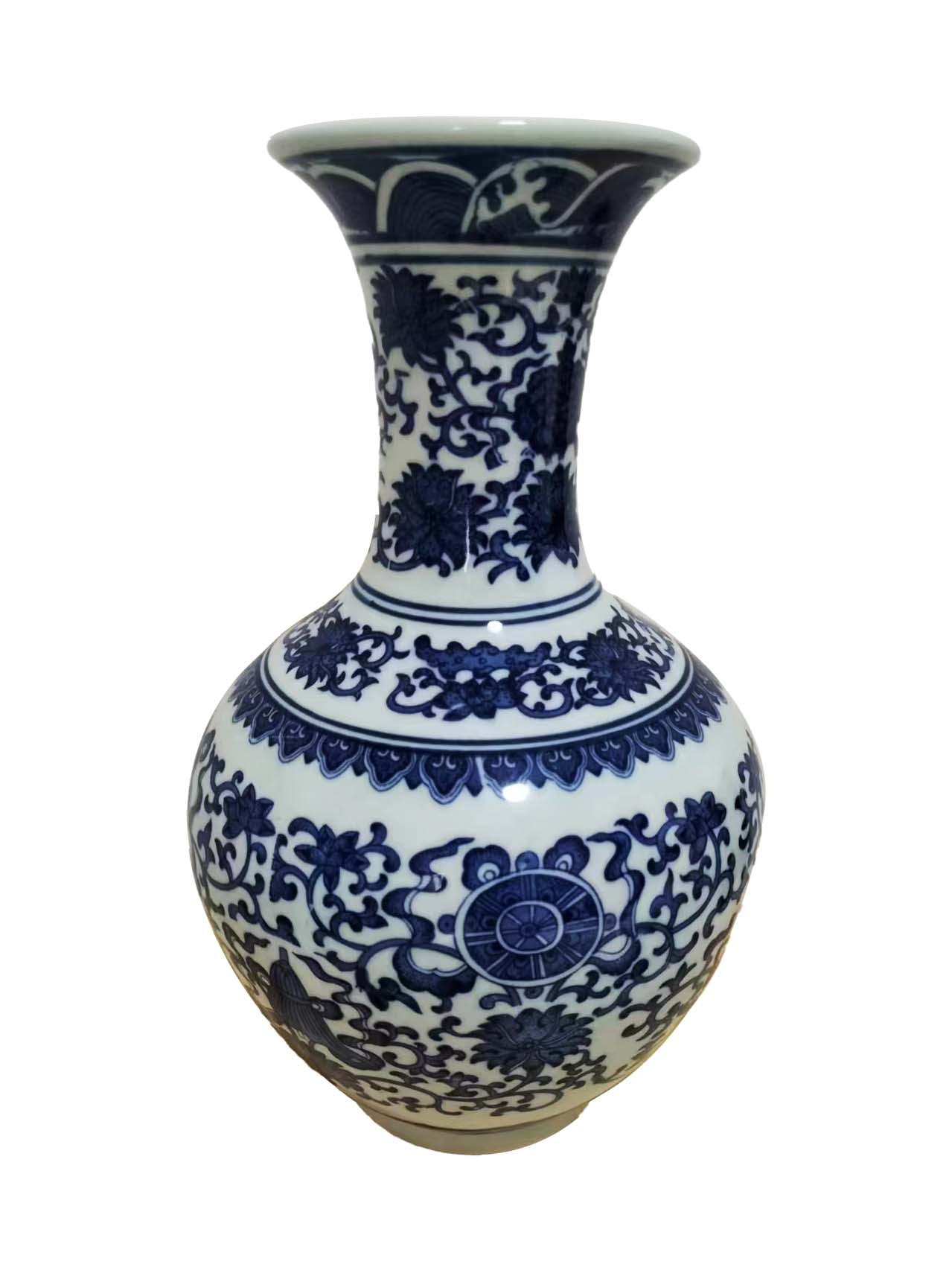 乾隆款青花双连缠枝纹撇口瓶4.jpg